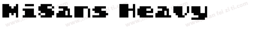 MiSans Heavy 黑体(OpenType  TrueType)字体转换